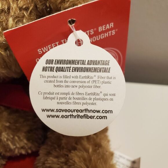 🌺 3/$25  Sweet Thoughts Bear, 6" plush - Picture 3 of 7